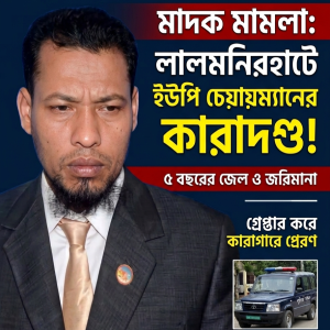 মাদক মামলায় ইউপি চেয়ারম্যানের ৫বছর কারাদণ্ড