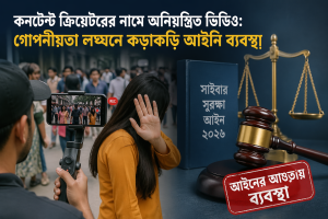 কনটেন্ট ক্রিয়েটরের নামে অনিয়ন্ত্রিত ভিডিও: গোপনীয়তা লঙ্ঘনে কড়াকড়ি আইনি ব্যবস্থা
