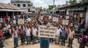 সার আছে গুদামে, নেই কৃষকের হাতে সিন্ডিকেটের ছায়ায় কৃষকের হাহাকার, ক্ষোভের বিস্ফোরণ ভূরুঙ্গামারীতে।